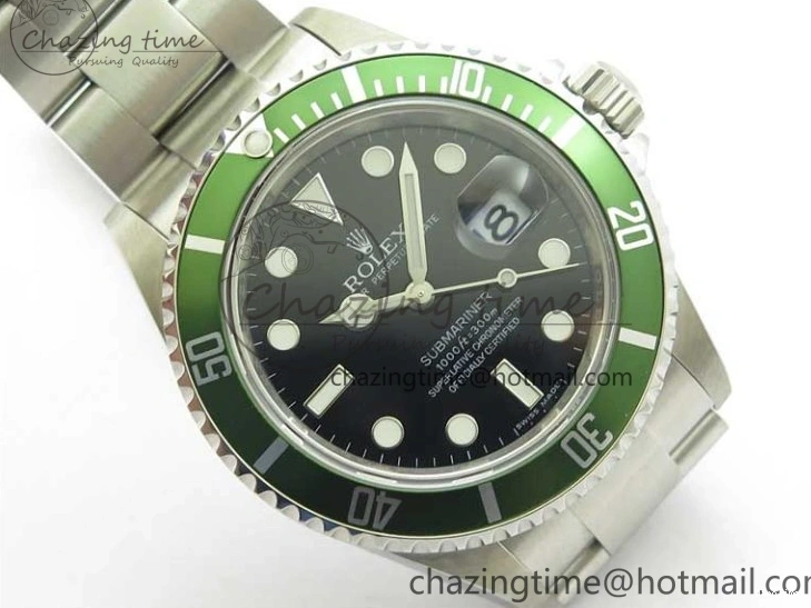 MiroTime 0421 Effortless Submariner 16610 LV Kermit Green 904L Steel ARF1:1 Best Edition on SS Bracelet SH 2577